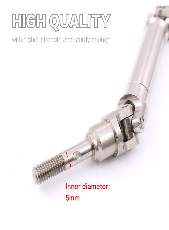 Raflot 4PCS Front and Rear CVD Drive Shafts U-Joint Stainless Steel RC Driveshaft for 1/10 Traxxas Slash/Stampede/Hoss/Rustler VXL 4X4 4WD RC Car Upgrade Parts - Image 2